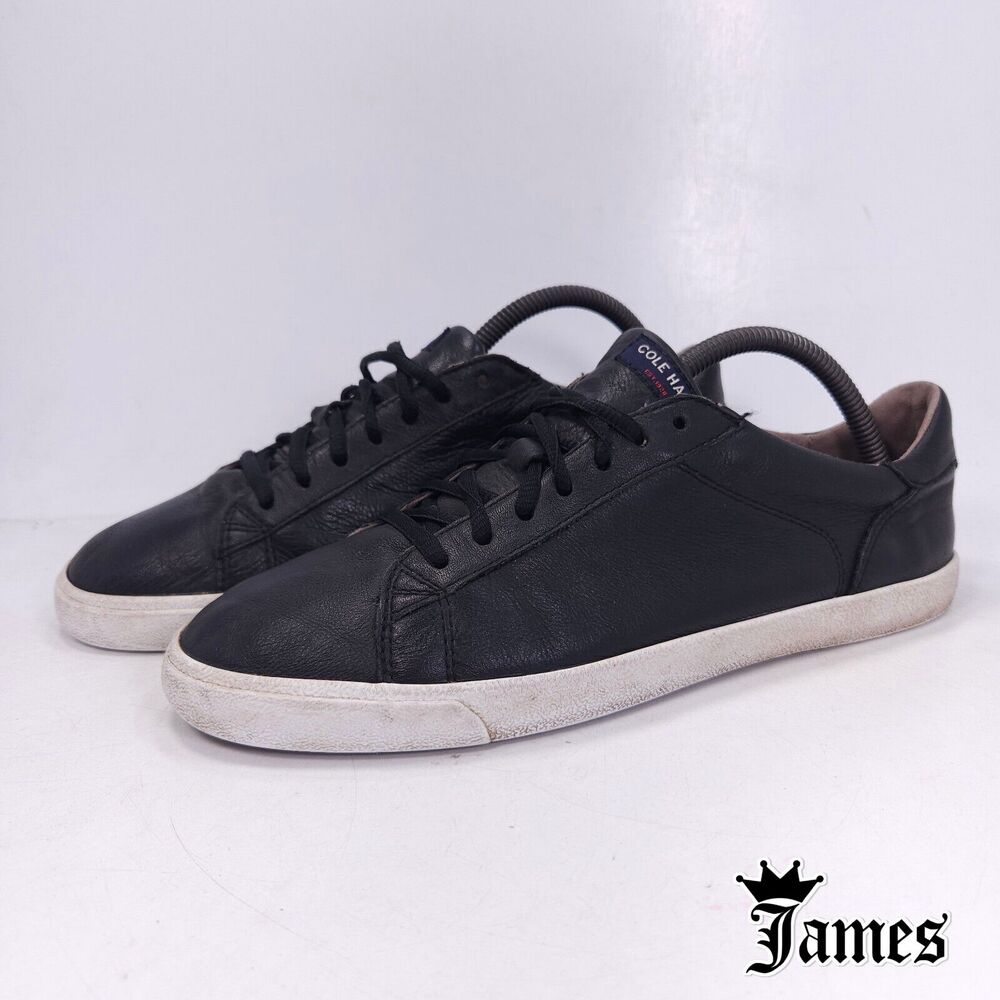 Cole Haan Trafton Club Court II Lace Up Casual Shoe Womens Size 9.5 W07825 Black